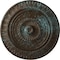 Ekena Millwork Christopher Ceiling Medallion, Hand-Painted Bronze Blue Patina, 26 5/8"OD x 2 1/4"P CM26CSBBS - alternate 1